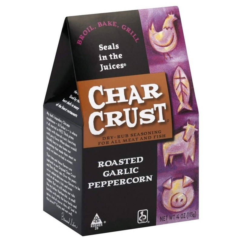 Char Crust Rub Roasted Garlic Peppercorn, 4 Oz