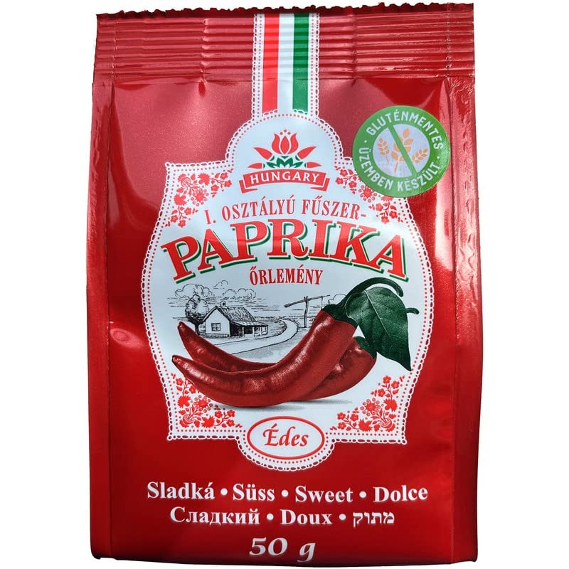 Hungarian Sweet Paprika (1.7Oz/50G) Imported From Kalocsa, Hungary