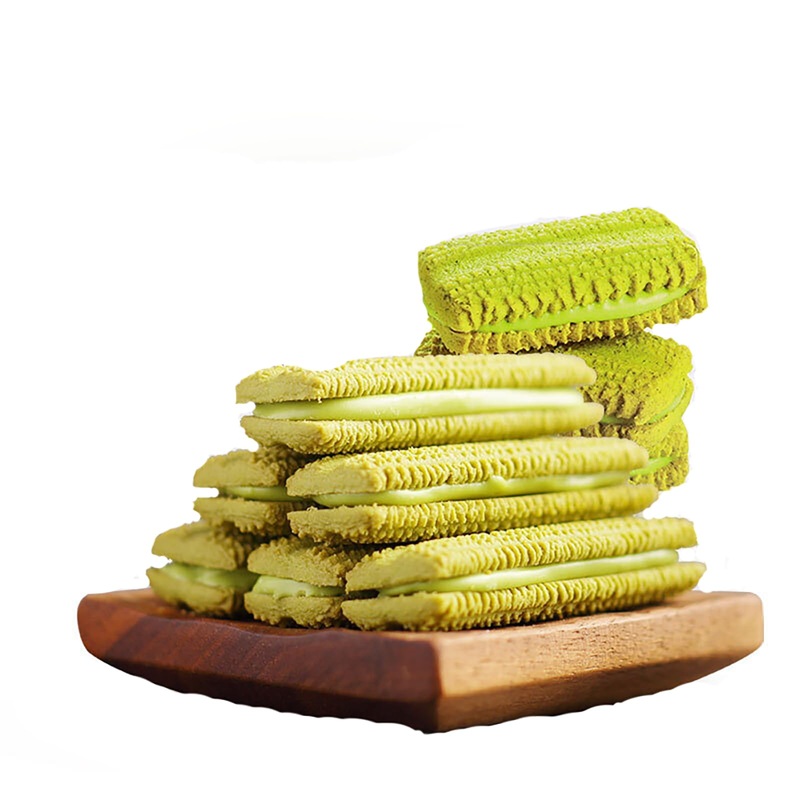 Matcha Cookies 4.05Oz Casual Cookies Matcha Flavored Cookies Snacks (115G/ Box)
