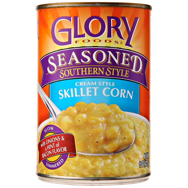 Mccall Farms Glory Foods Skillet Cream Corn Seasoned Southern Style Prepared Vegetable, 15 Oz