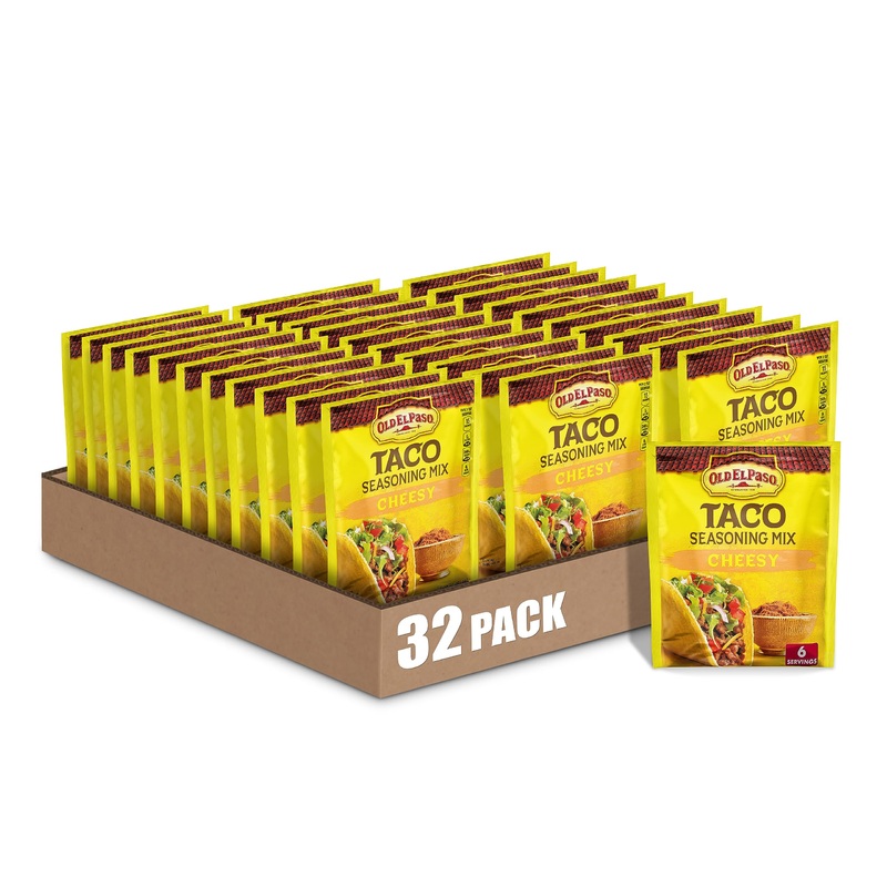 Old El Paso Taco Seasoning Mix, Cheesy, 1-Ounce Packet (Pack Of 32)