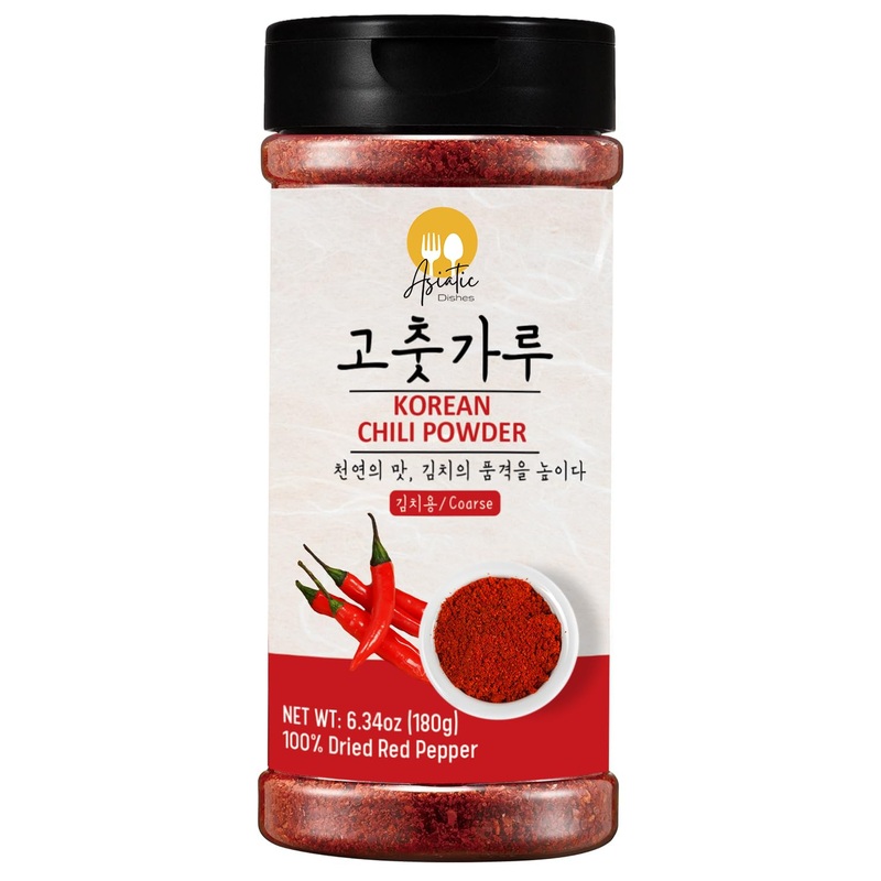 Premium Gochugaru Korean Red Pepper Flakes - 100% Asian Sun-Dried Chili Flake For Kimchi, Stews, And Versatile Cooking - 6.34Oz