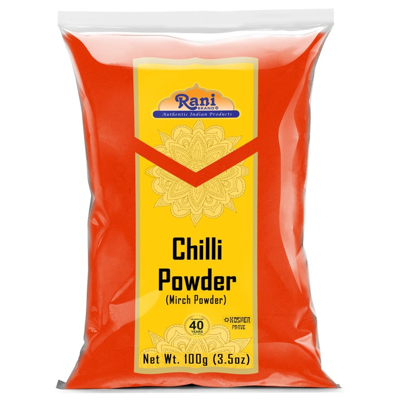 Rani Chilli Powder (Mirchi) Ground Indian Spice 3.5Oz (100G) ~ All Natural | Salt-Free | Vegan | No Colors | Gluten Friendly | N
