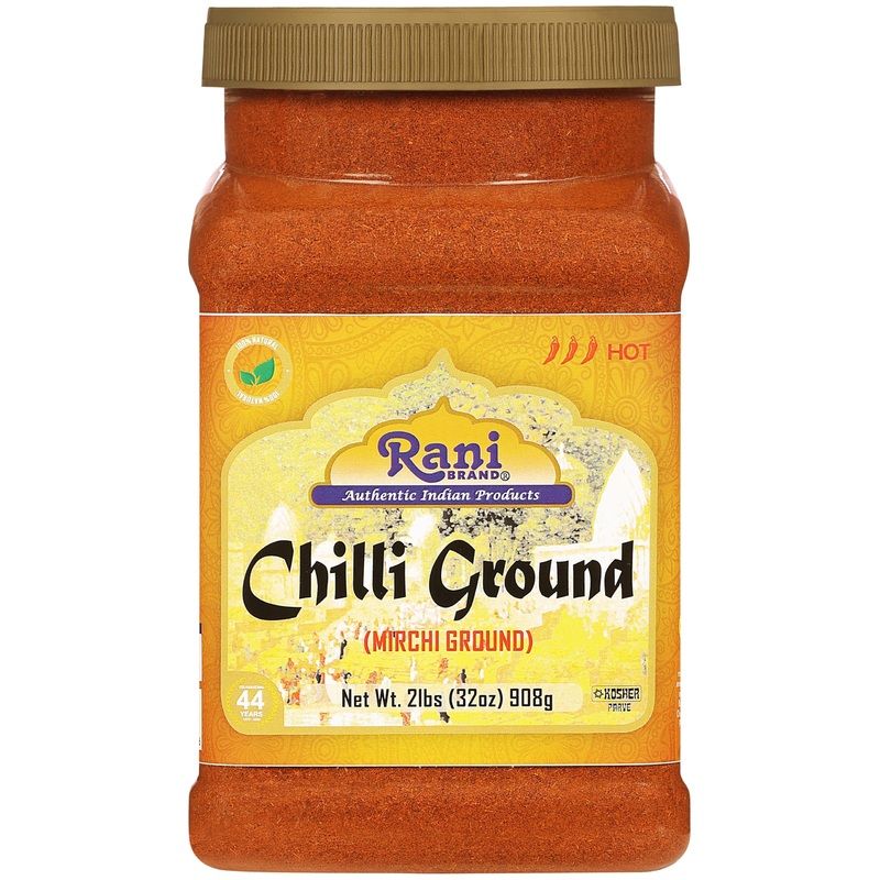 Rani Chilli Powder (Mirchi) Ground Indian Spice 32Oz (2Lbs) 908G Bulk Pet Jar ~ All Natural | Salt-Free | Vegan | No Colors | Gl