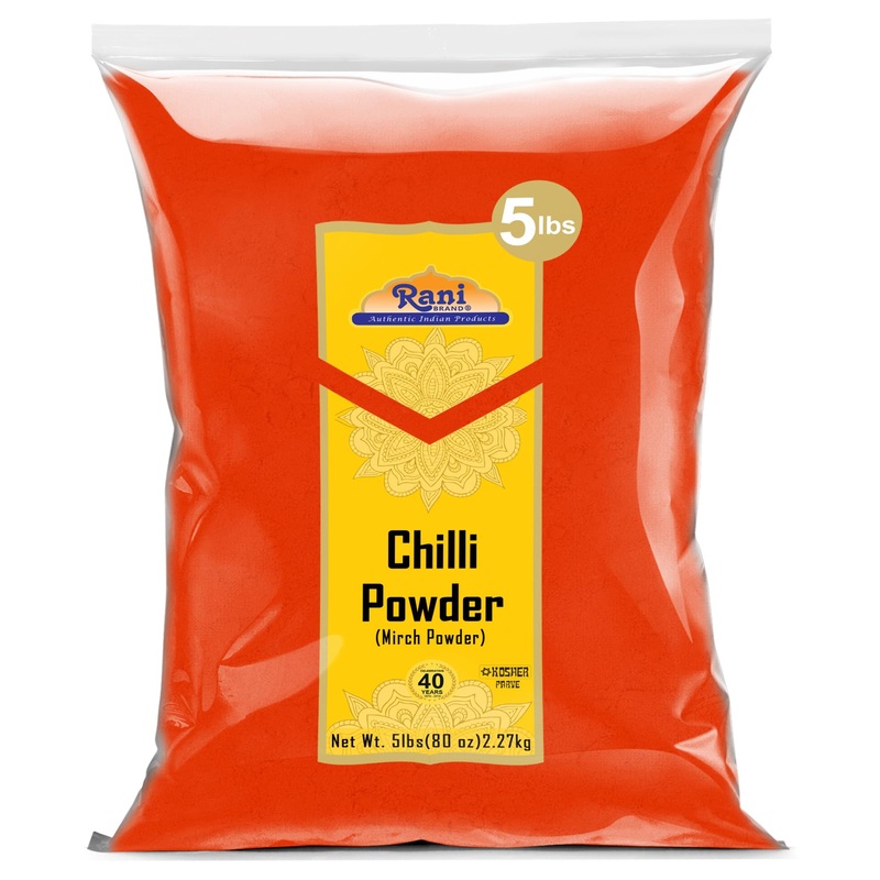 Rani Chilli Powder (Mirchi) Ground Indian Spice 80Oz (5Lbs) 2.27Kg Bulk ~ All Natural | Salt-Free | Vegan | No Colors | Gluten F