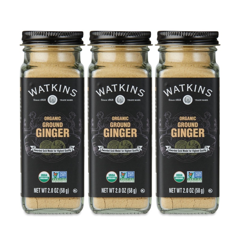 Watkins Organic Ground Ginger, 2 Ounce Jar, 3-Pack