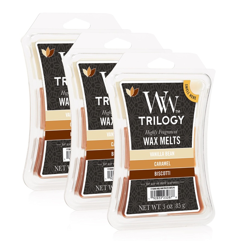Woodwick Trilogy Wax Melts, 3 Oz, Multicolor, 18 Count
