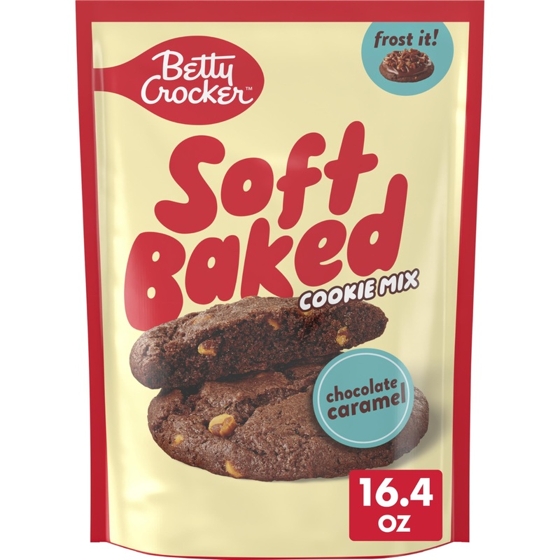 Betty Crocker Soft Baked Cookie Mix, Chocolate Caramel Flavored, 16.4 Oz