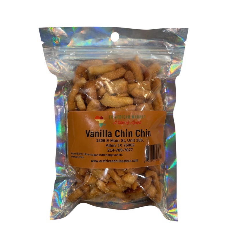 Chin Chin, Traditional West African Snack Cookies, Homemade Style 6Oz. Vanilla Chin Chin