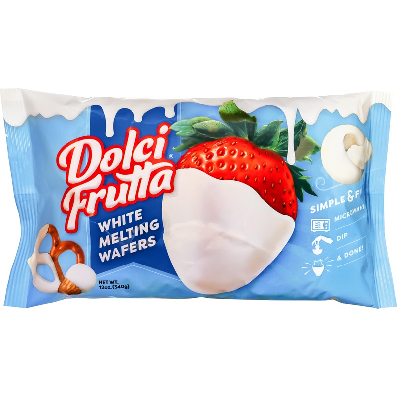 Dolci Frutta White Melting Wafers, 12 Ounce (Pack Of 1) | Simply Microwave, Dip & Done! Always Gluten-Free And Nut-Free