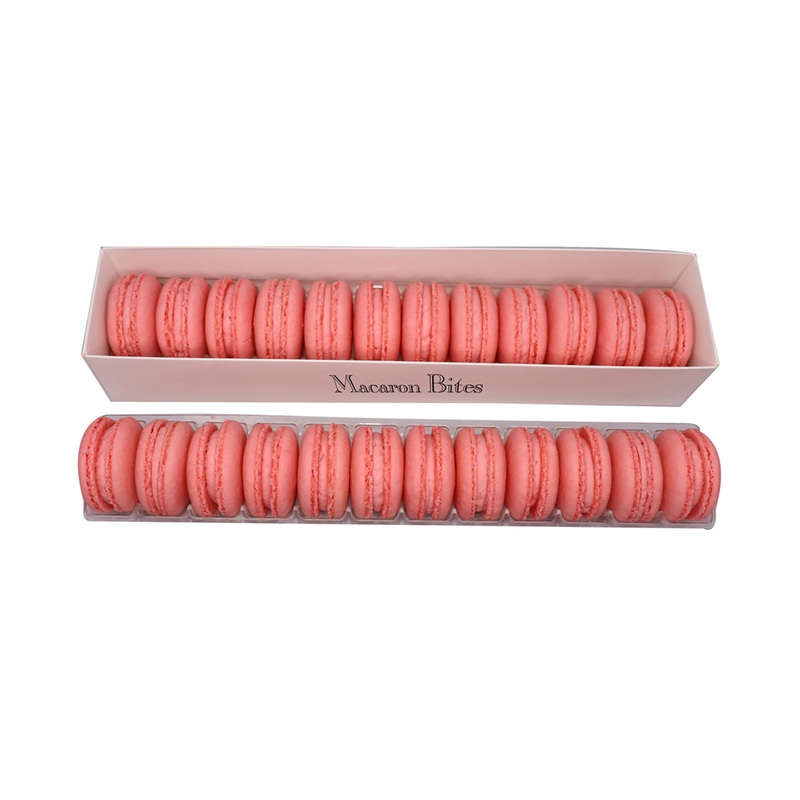 French Macarons - Strawberry Macarons, 24 Count