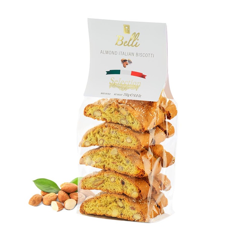 Italian Almond Biscotti | Made In Tuscany, Italy | Belli Traditional Semi Soft Biscuits
