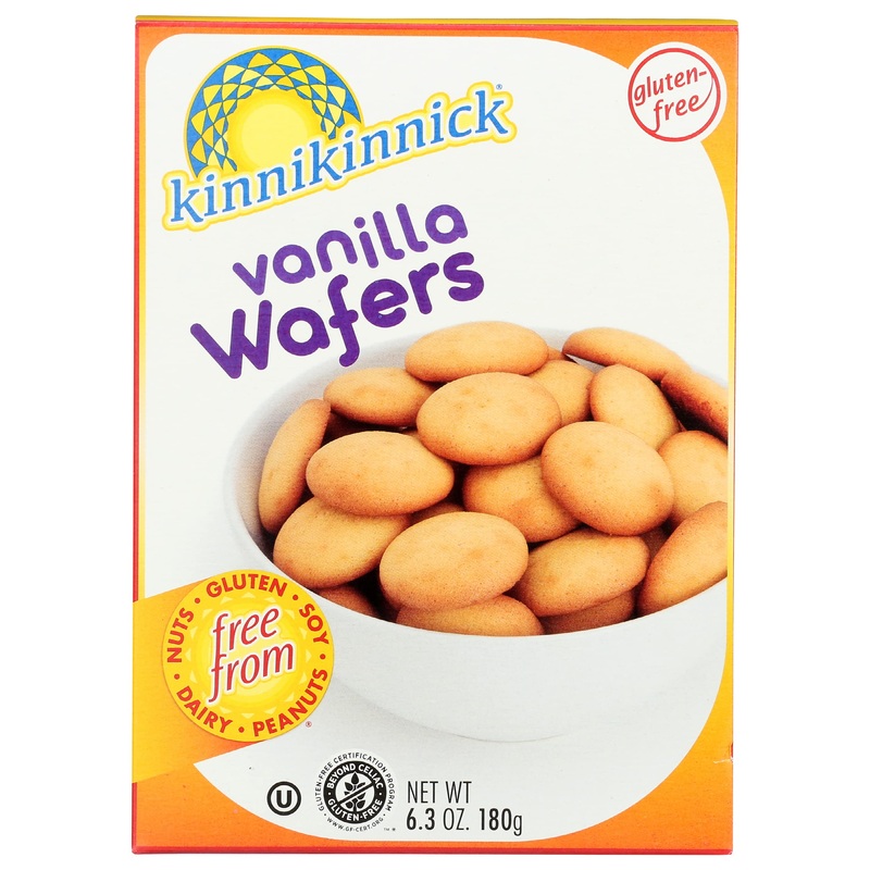 Kinnikinnick Foods, Gluten Free Vanilla Wafers, 6.3 Oz (180G) -6Pack