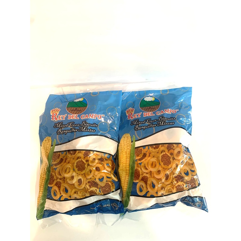 Mixed Corn Biscuits Rosquillas Mixtas 100% Nicaragua 16Oz. (2Pack)