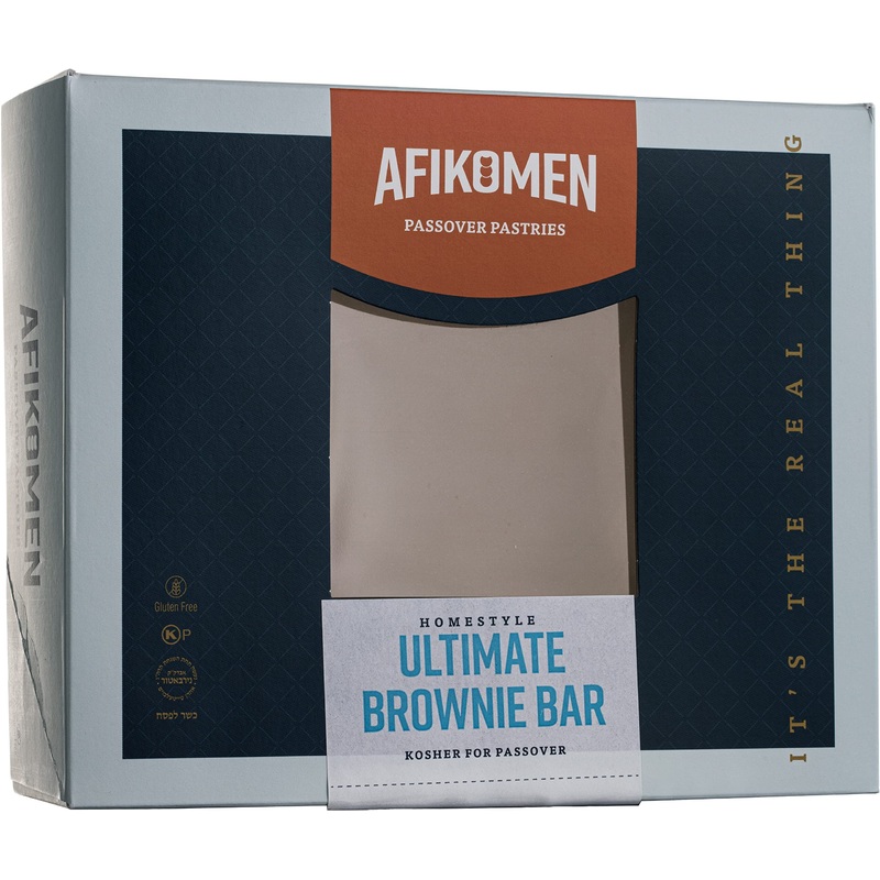 Afikomen Cakes Gluten Free Brownie Bars, 12Oz | Homestyle Brownies | Kosher For Passover