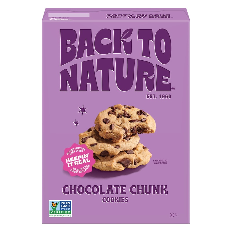 Back To Nature - Chocolate Chunk Cookies - Made With Seriously Tasty Real Ingredients Like Wheat Flour - Non-Gmo - 7.5 Ounce