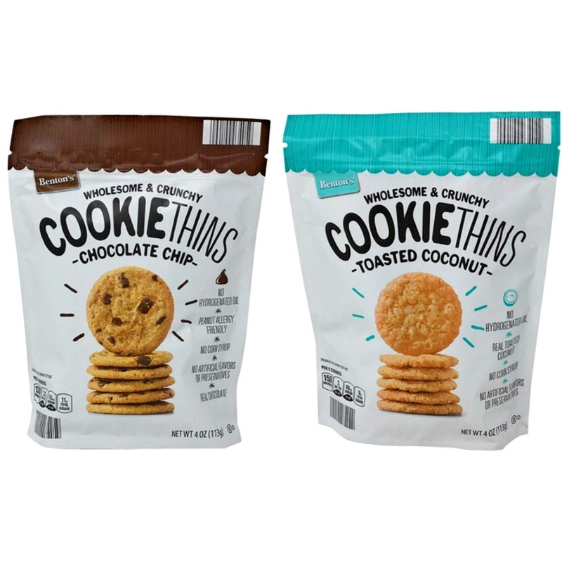 Benton'S Wholesome And Crunchy Cookie Thins Chocolate Chip And Coconut