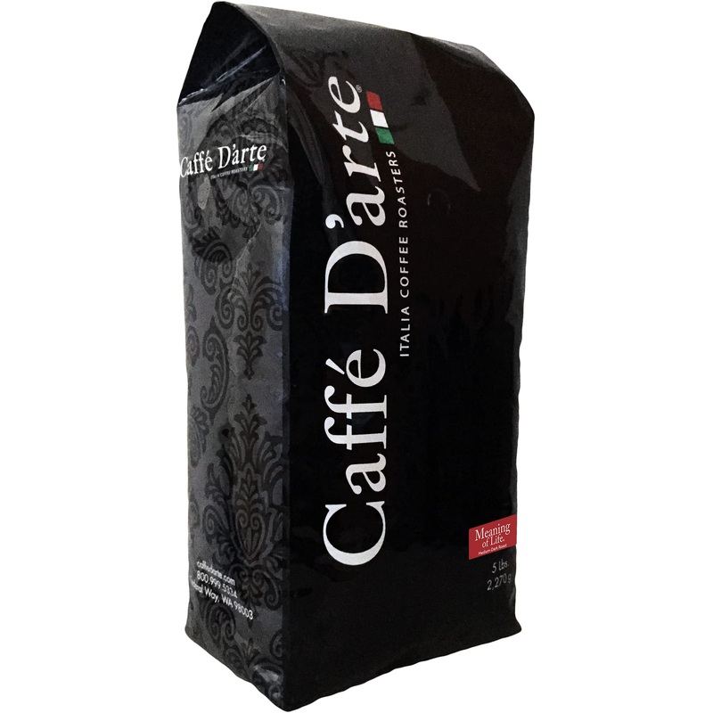 Caffe D'Arte Whole Bean Meaning Of Life Coffee, 5 Pounds