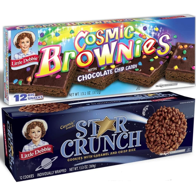 Cosmic Brownies With Chocolate Chip Candy And Star Crunch Cookies With Caramel And Crisp Rice, 2 Pack