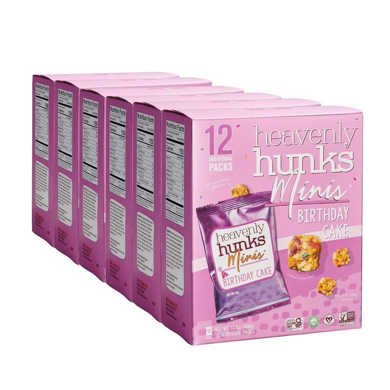 Heavenly Hunks Birthday Cake 12Ct 1.2Oz Minis (6 Pack Case / 72 Individual Packs)