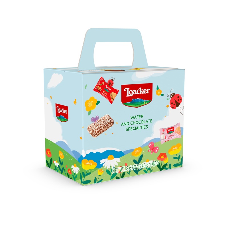 Loacker Spring Gift Box, Premium Wafer Cookies & Chocolate Specialties, 245.8G/8.67Oz
