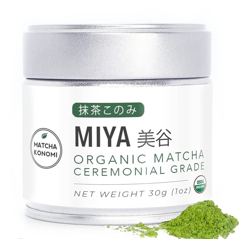 Miya Matcha 30G - Organic Premium Ceremonial Japanese Matcha Green Tea Powder - First Harvest - Zero Sugar - Usda And Koaa Certi