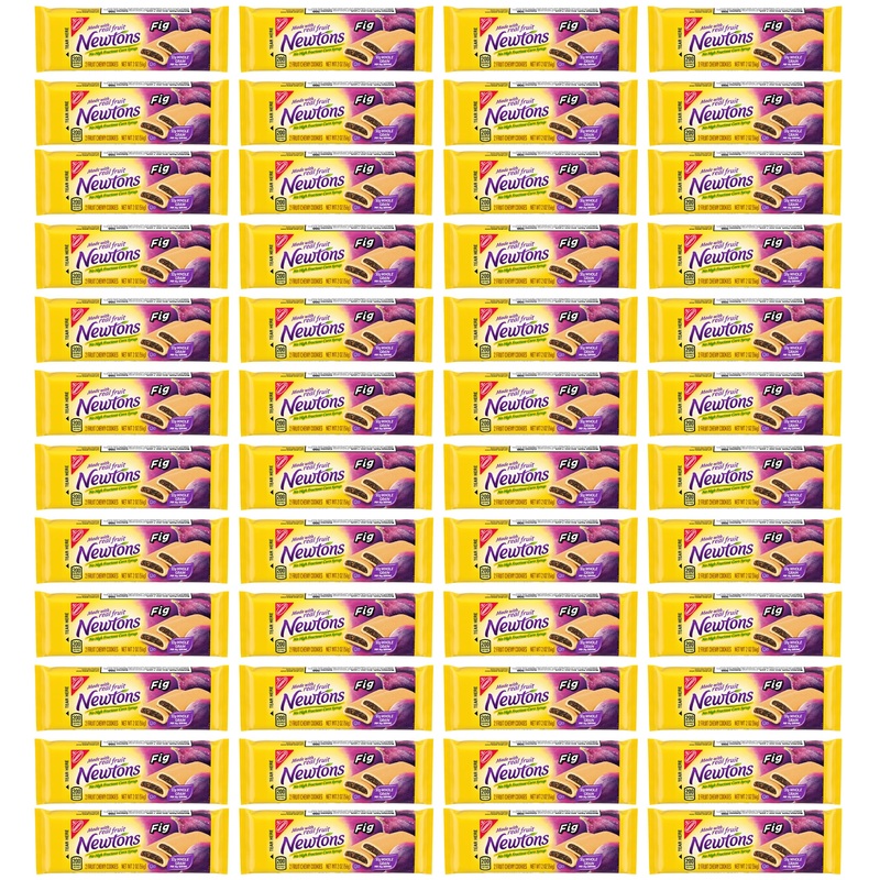 Newtons Soft & Chewy Fig Cookies (Pack Of 48), 2 Fig Cookies Each Pack, Chewy Fruit Cookie