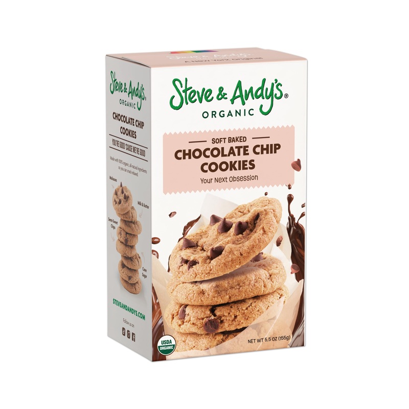 Organic And Gluten Free Soft-Baked Healthy Chocolate Chip Cookies By Steve & Andys, Non-Gmo And Kosher Certified, 5.5 Oz (Pack O