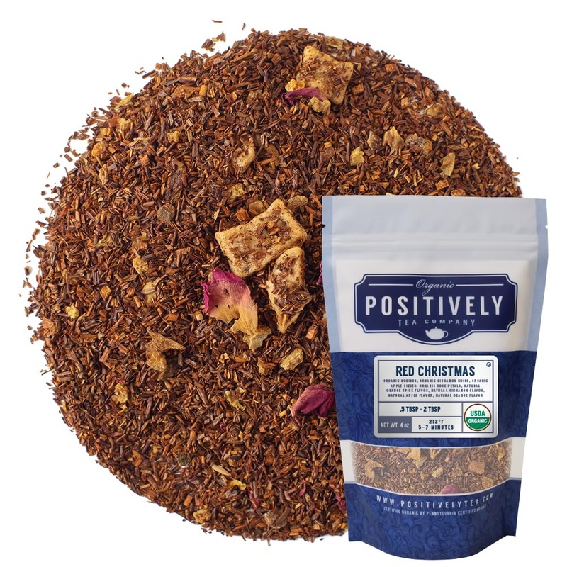 Organic Positively Tea Company, Red Christmas Rooibos Tea, Loose Leaf, 4 Ounce