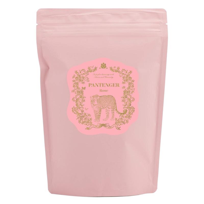 Pantenger Rose Black Tea. 20 Pyramid Bags. Organic Ceylon Op Tea And Rose Petals From Morocco.