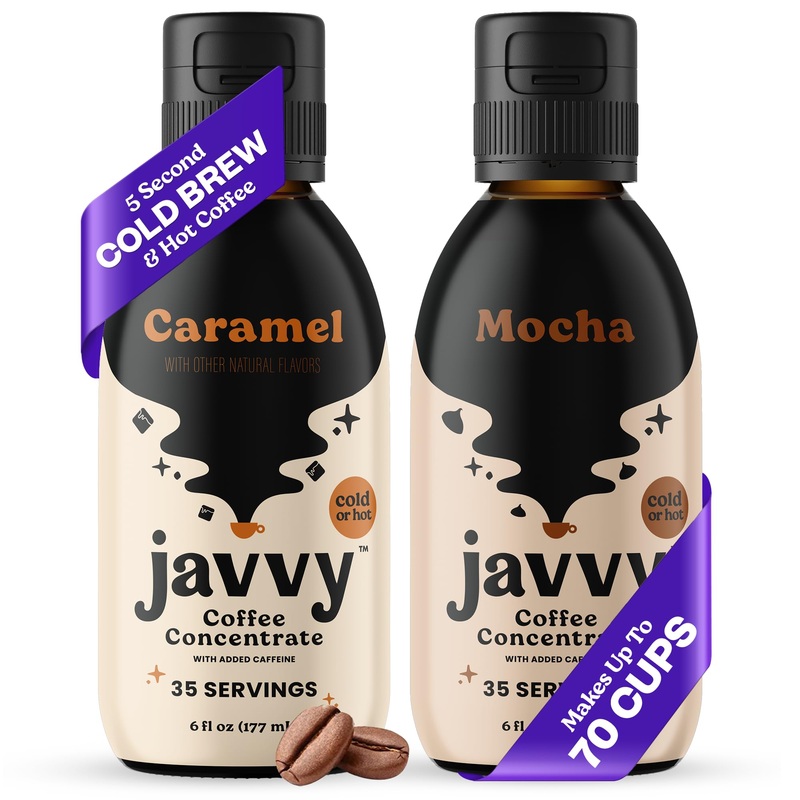 Coffee Concentrate - Cold Brew Coffee, Perfect For Hot Or Iced Instant Coffees, Hot Drinks, Cold Brew Concentrate - Caramel & Mo