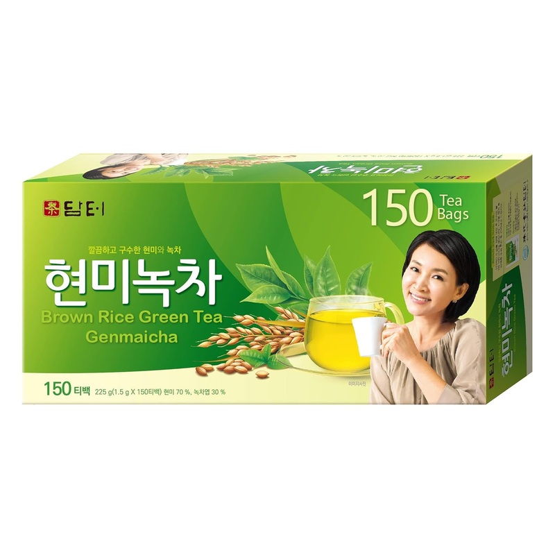 Damtuh Korean Brown Rice Green Tea Genmaicha Tea 150 Tea Bag (Pack Of 1)