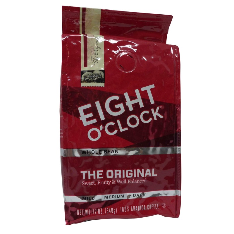 Eight O'Clock Coffee, Original Whole Bean, 12-Ounce Bag (Pack Of 2)