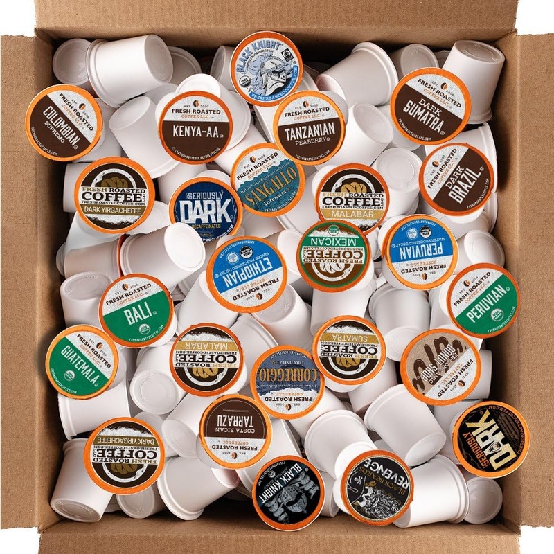 Fresh Roasted Coffee, Explorer Variety Pack, K-Cup Compatible, 96 Pods