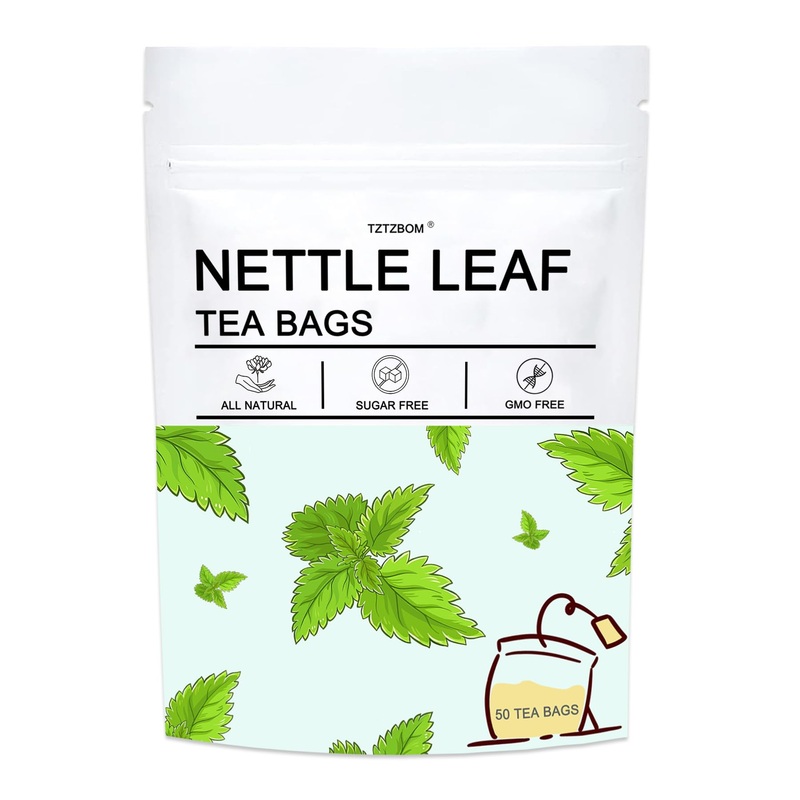 Nettle Leaf Tea, 50 Teabags, Nettle Leaf Tea Bags - Natural Stinging Nettle Tea Bags