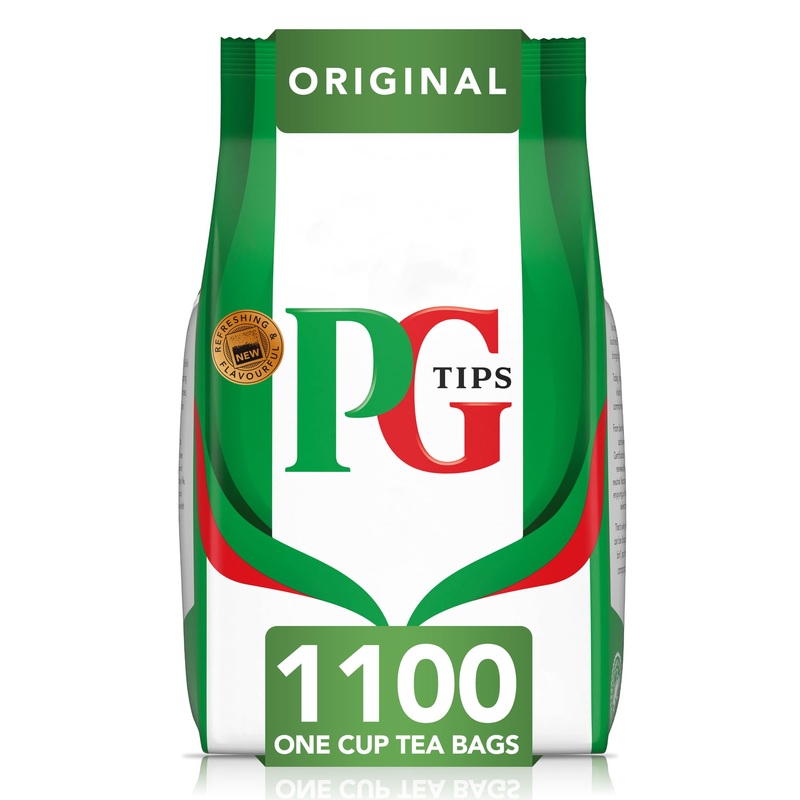 PG Tips One Cup Original Tea Bags - 1100 Count (Pack of 1) - Premium Quality Black Tea for a Perfect Brew