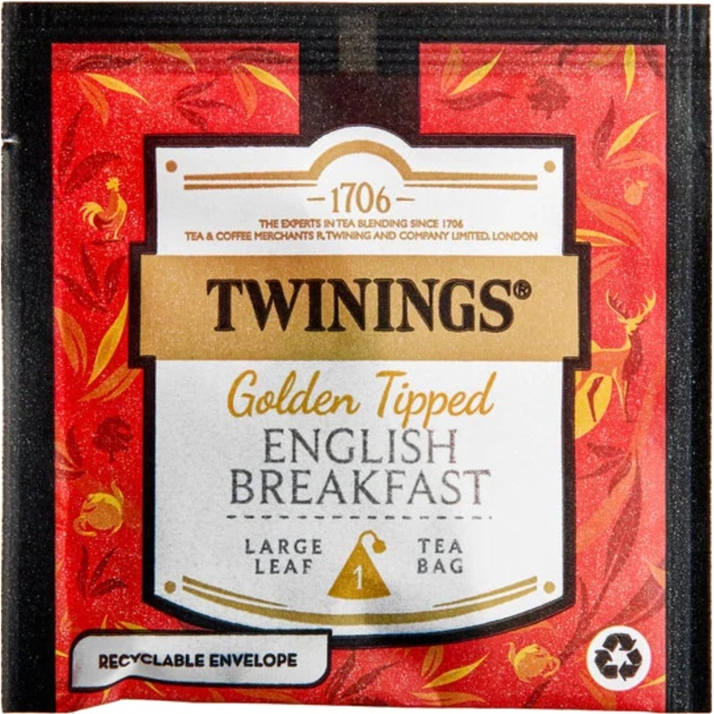 Twinings Discovery Collection Golden Tipped English Breakfast, 30 Large Leaf Pyramid Tea Bags