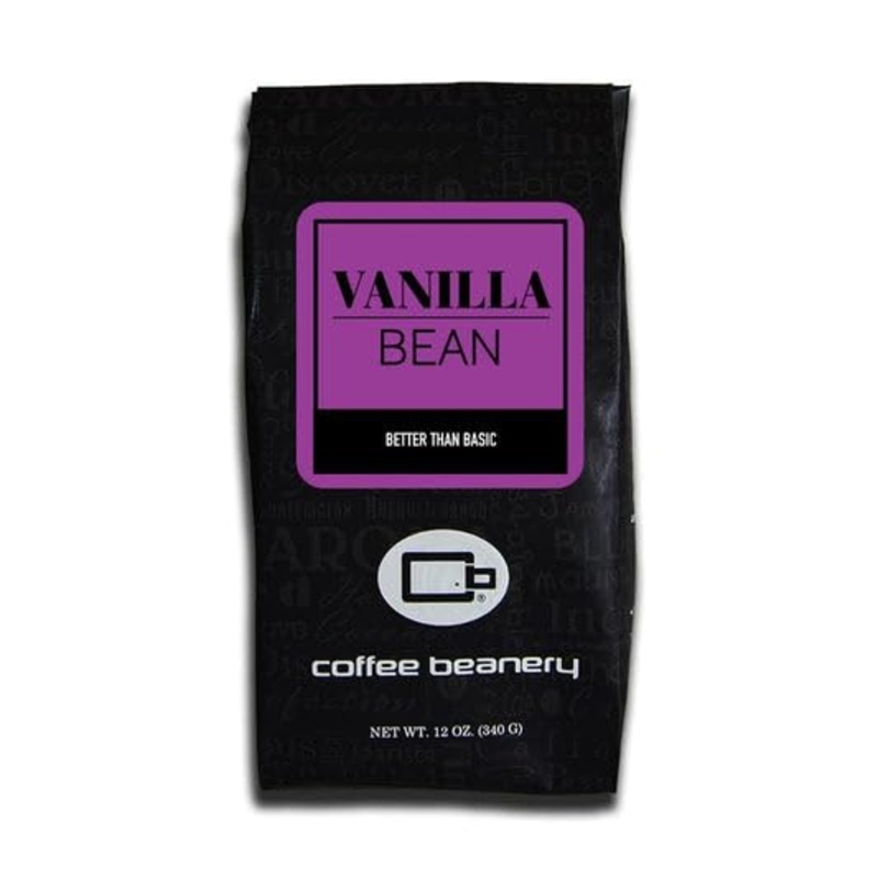 Vanilla Bean Flavored Coffee, Specialty Arabica Coffee, Medium Roast, 12 Ounce, Automatic Drip (Ground)