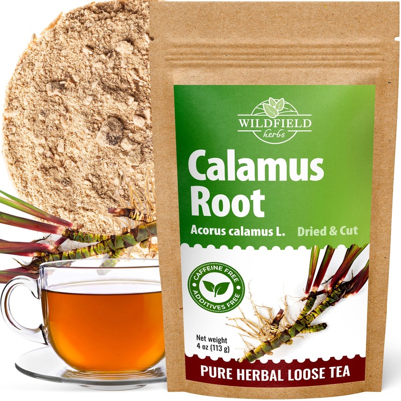 4 Oz. Calamus Root Herbal Tea (Acorus Calamus) - 113G Calamus Herb Root Tea Raiz De Calamo