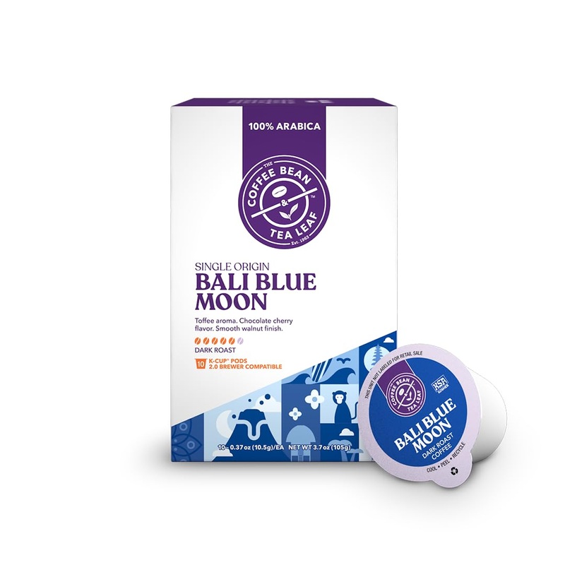 Bali Blue Moon Single Origin Coffee K-Cups (Dark Roast, 10Ct)