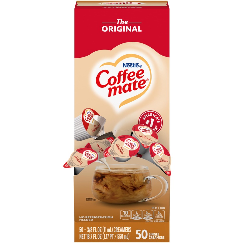 Coffee-Mate 35110Bx Original Creamer, 0.375Oz, 50/Box