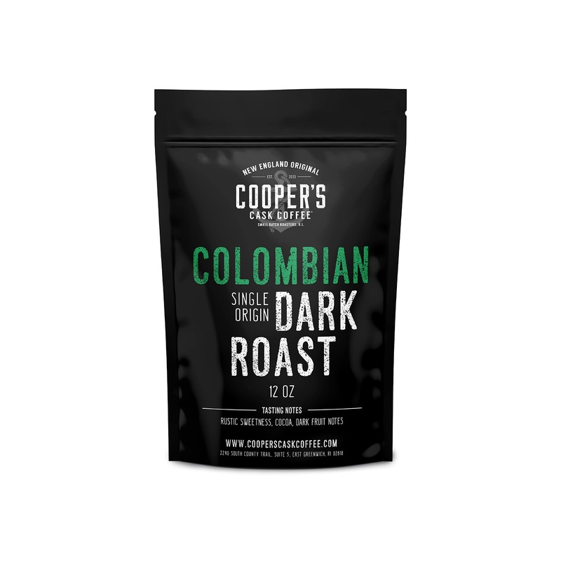 Dark Roast Colombian Coffee Single Origin Whole Bean 12Oz