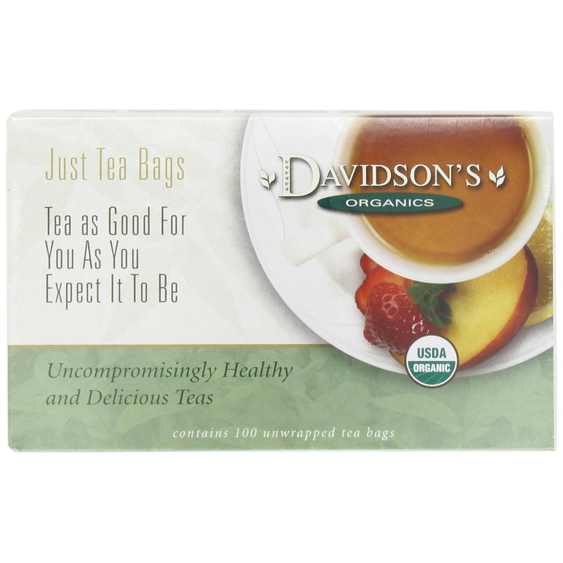 Davidson'S Organics, Wild Strawberry, 100-Count Unwrapped Tea Bags