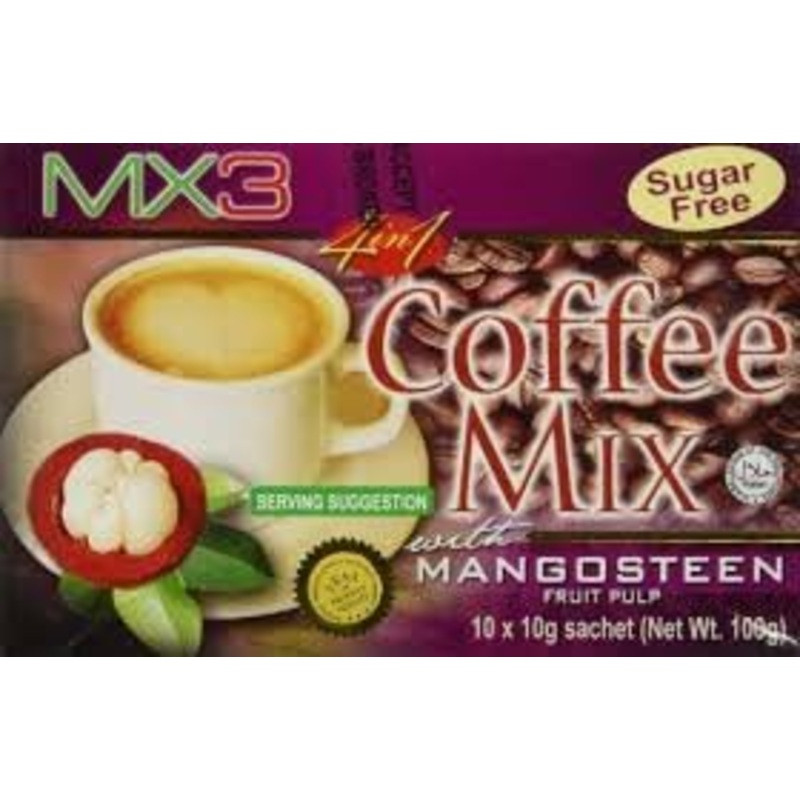 MX3 Mangosteen Coffee Mix - 20 Sachets (10 Sachets x 2 Packs) - Premium Coffee Blend for Health and Wellness