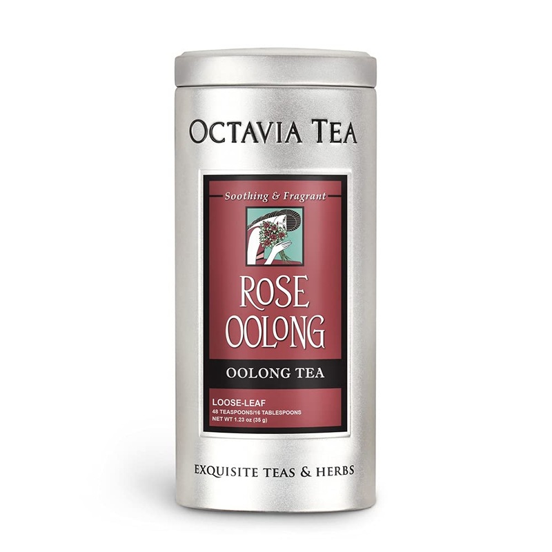 Octavia Tea Rose Oolong (Oolong Tea), 1.23-Ounce Tin