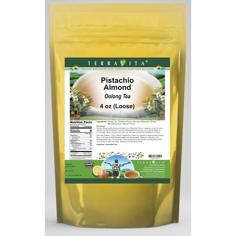Pistachio Almond Oolong Tea (Loose) (4 Oz, Zin: 541739)