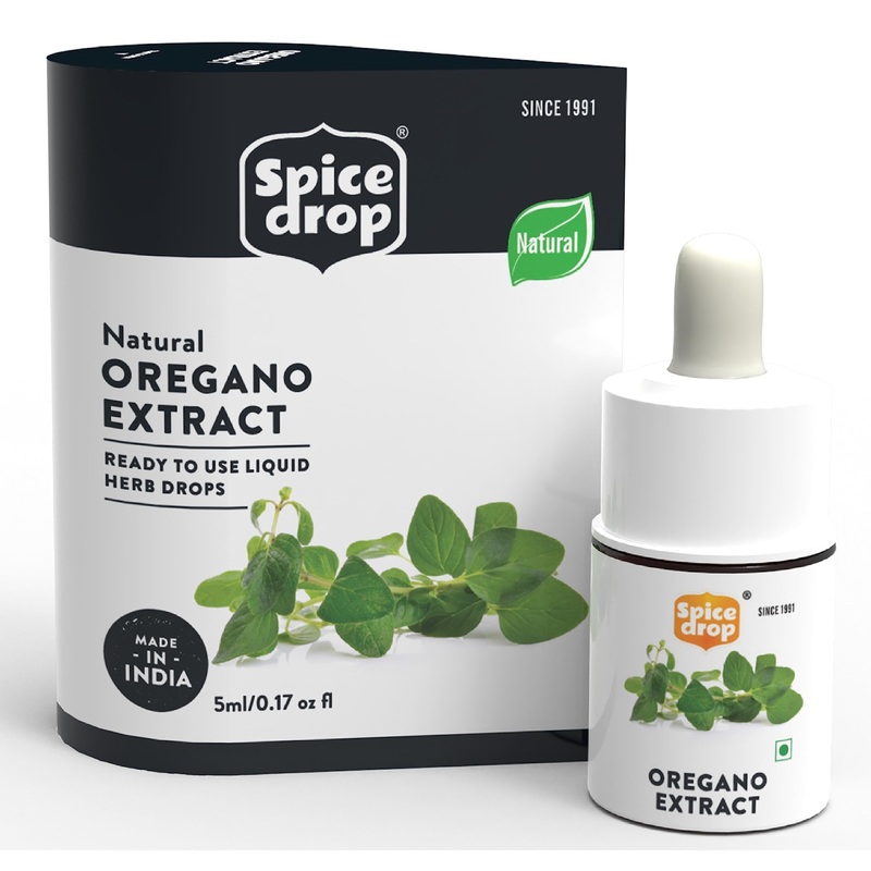 Spice Drop Oregano Extract | 100% Natural | For Soups, Pasta, Pizza, Spaghetti, Gourmet | 0.17Oz (180 Drops) | Herb Extract | Au