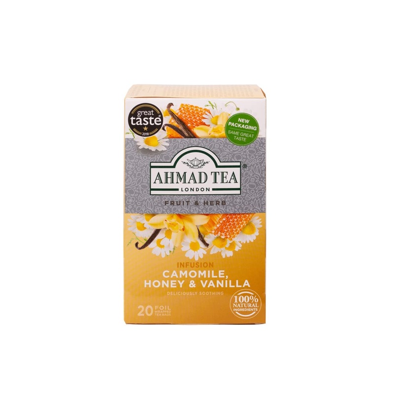 Ahmad Tea Camomile Tea With Honey & Vanilla 20 Count (Pack Of 1)
