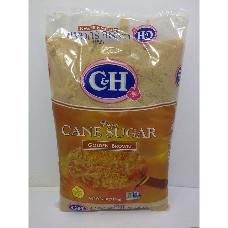 C&H Golden Brownsugar 100% Pure Cane Non Gmo 7Lb Bag