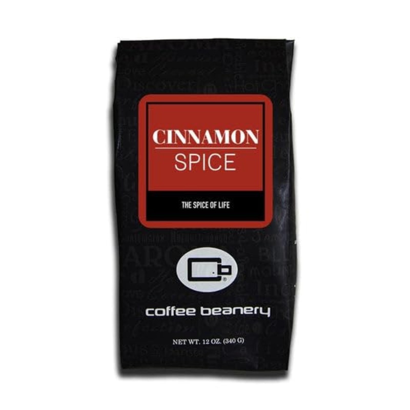 Cinnamon Spice Flavored Coffee, Specialty Arabica Coffee, Medium Roast, 12 Ounce, Automatic Drip (Ground)